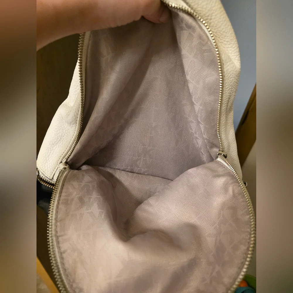 Michael Kors White and Black Backpack‎